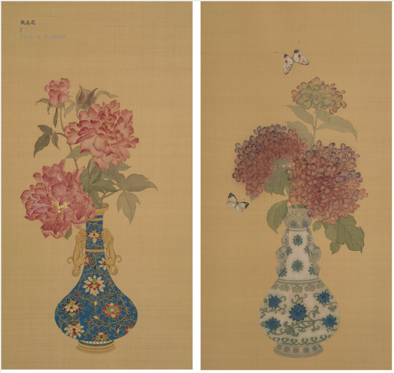 Quite-Bottle Flower Series, 83.7 × 44.7 cm, 2022