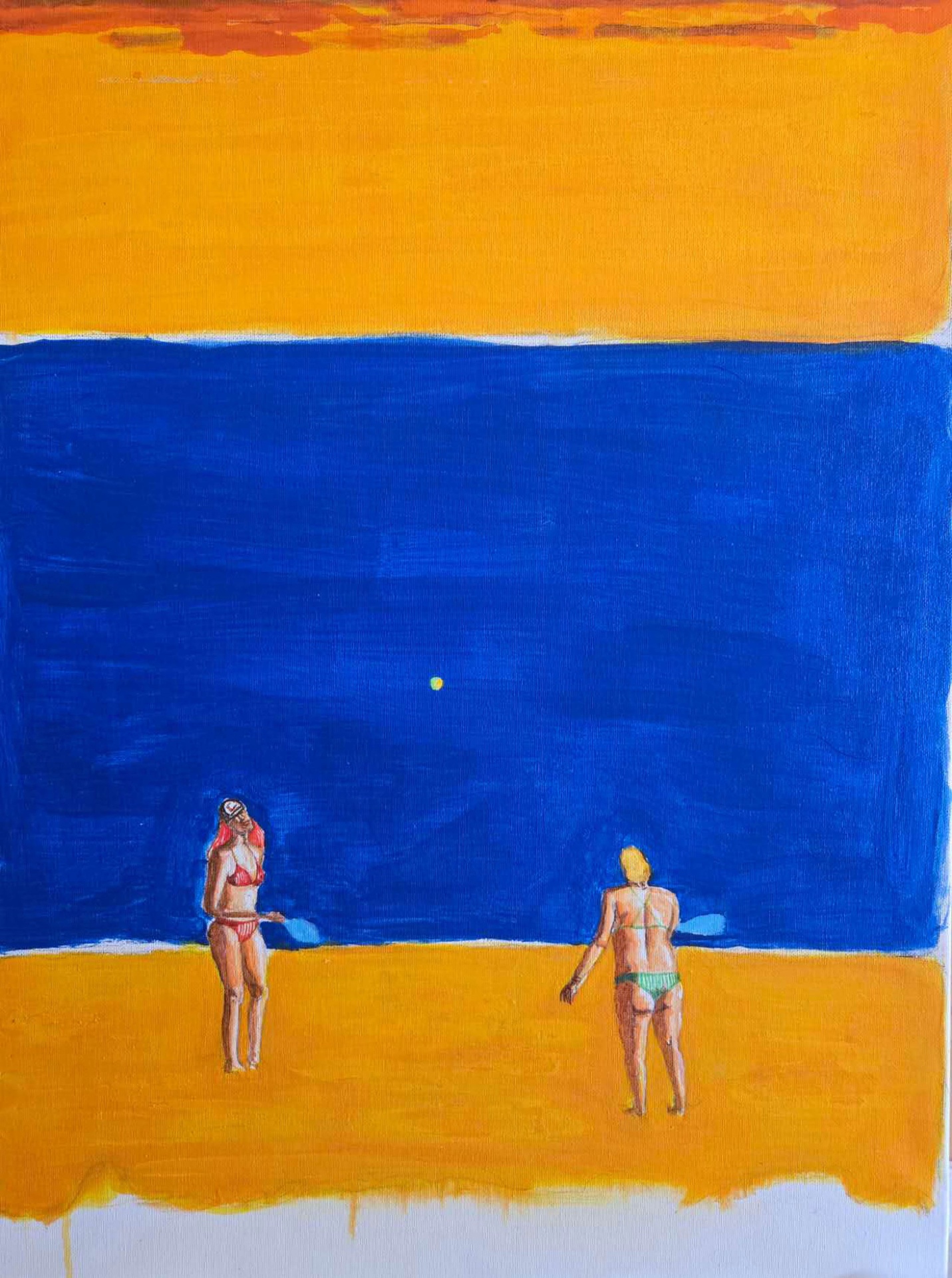 Beach Tennis, 46.2 × 61 cm, 2025