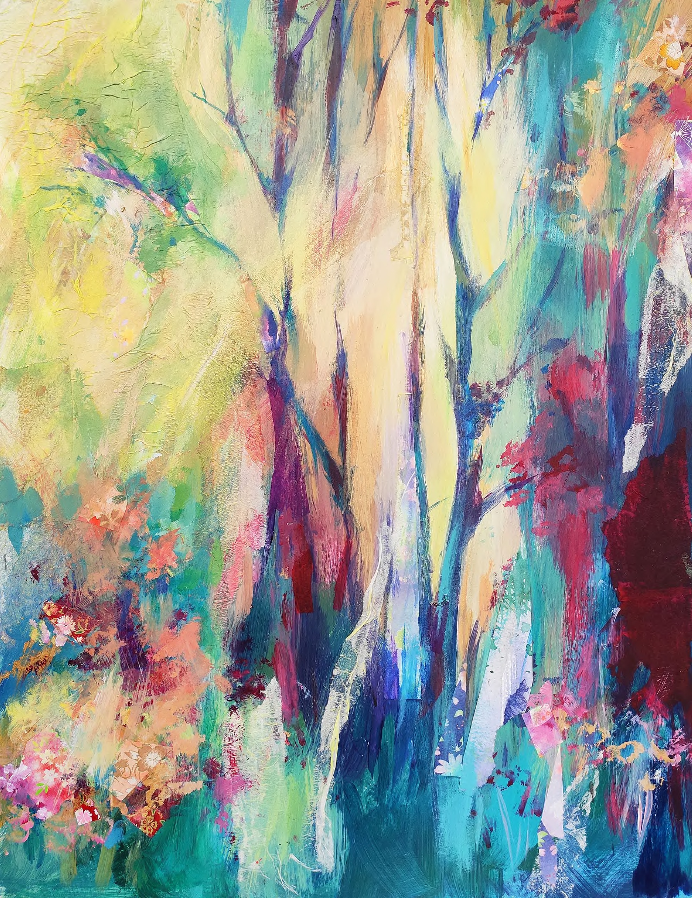 Bosque que brota, 45 × 35 cm, 2020